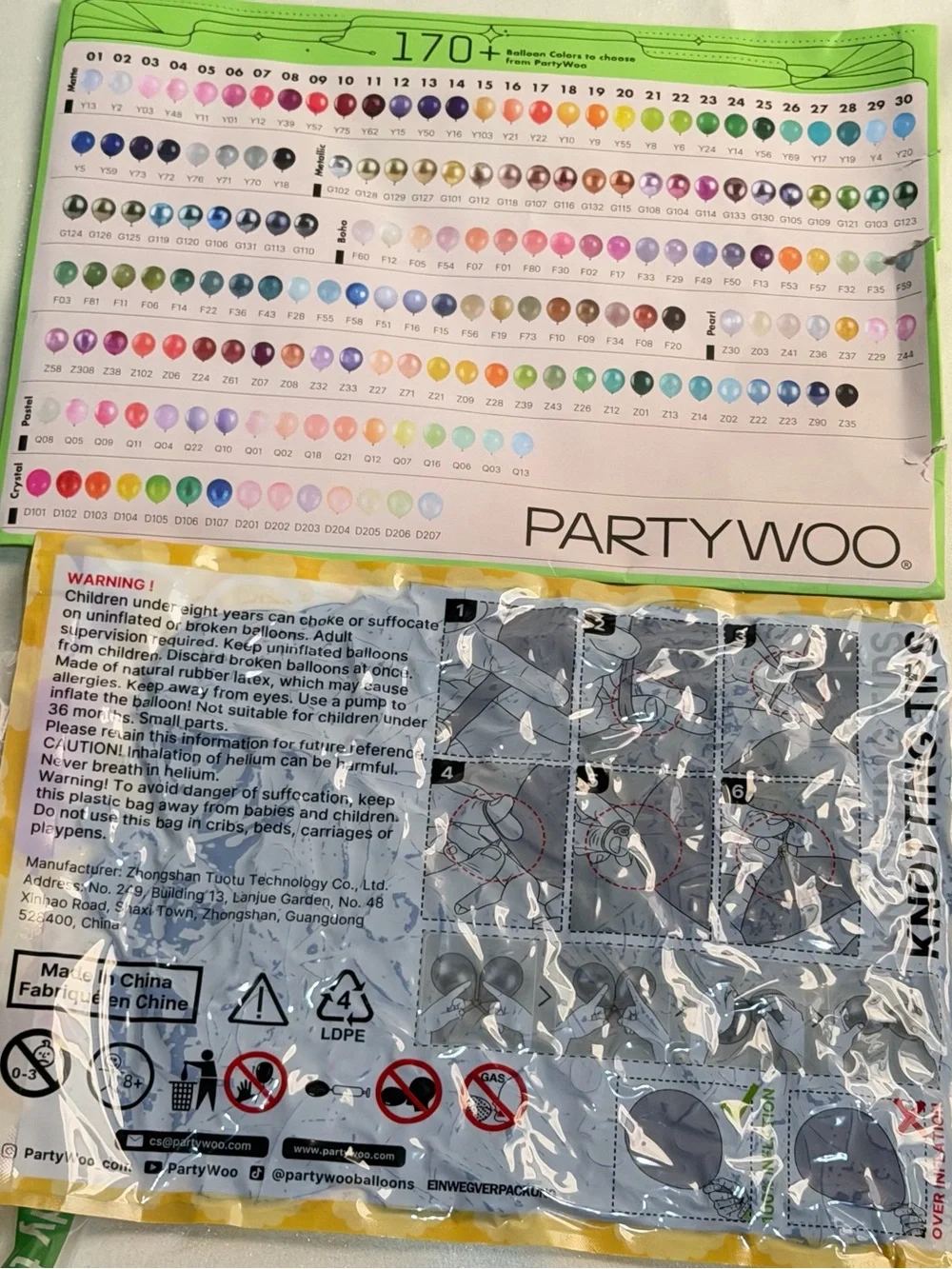 N/A balloon color